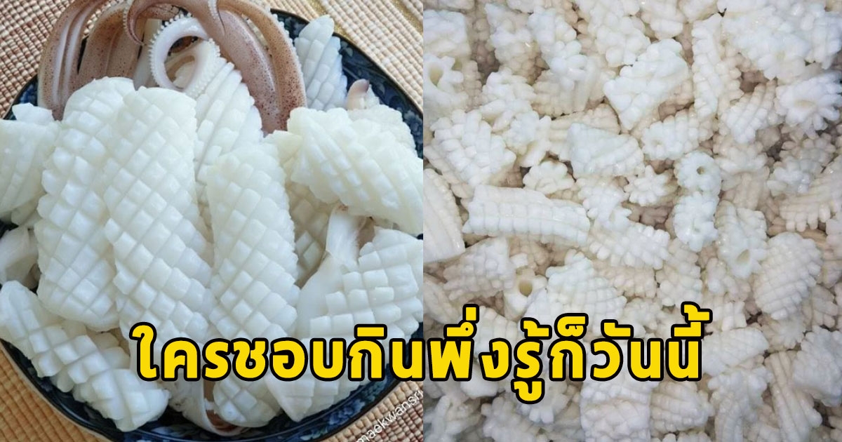 หมึกสับปะรด วัตถุดิบไร้รสชาติ ใครชอบกินเฉลยแล้วคือหมึกฮัมโบล์ต