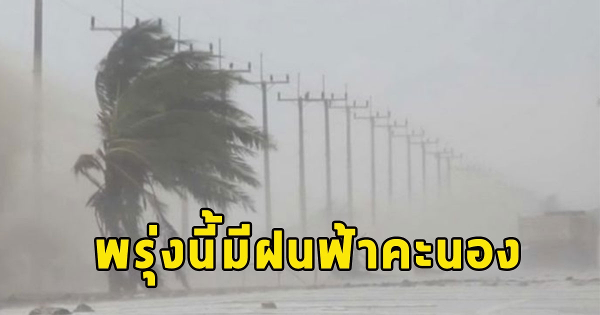 พรุ่งนี้มีฝนฟ้าคะนอง กรมอุตุฯประกาศเตือนจังหวัดรับมือ