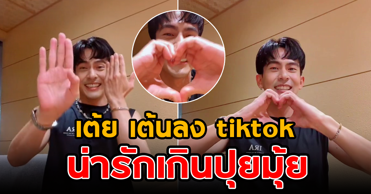 ยิ้มตามทั้งคลิป เต้ย พงศกร เต้นลง tiktok แฟน ๆ แห่ชม น่ารักเกินปุยมุ้ย