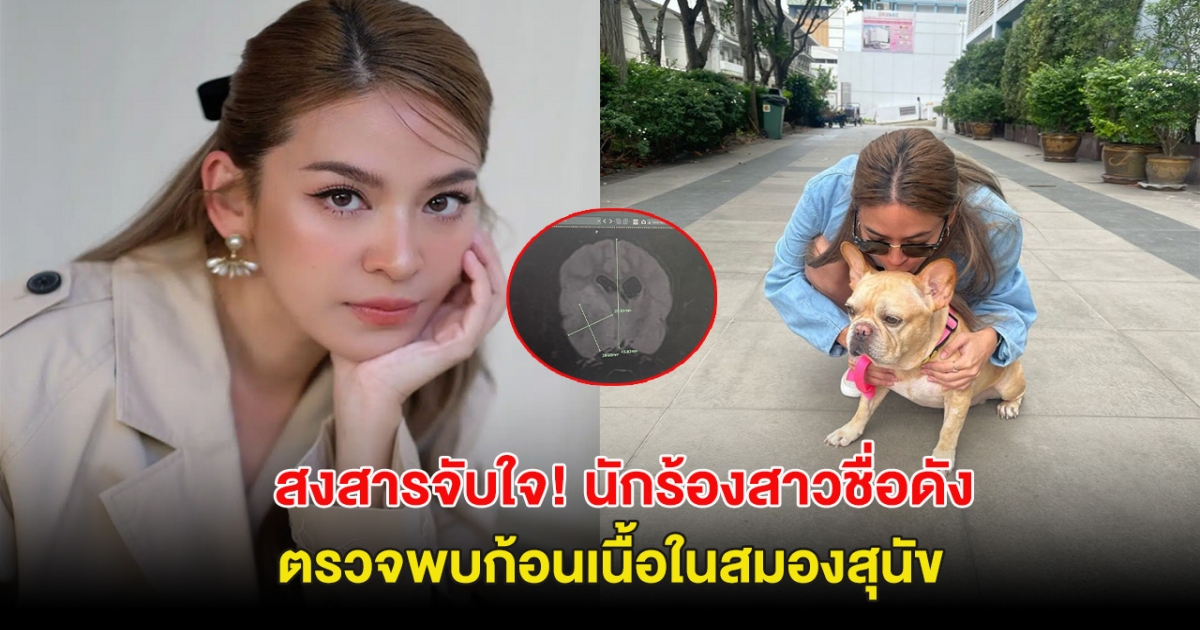 สงสารจับใจ! นักร้องสาวชื่อดัง ตรวจพบก้อนเนื้อในสมองลูกรัก สุนัขตัวโปรด