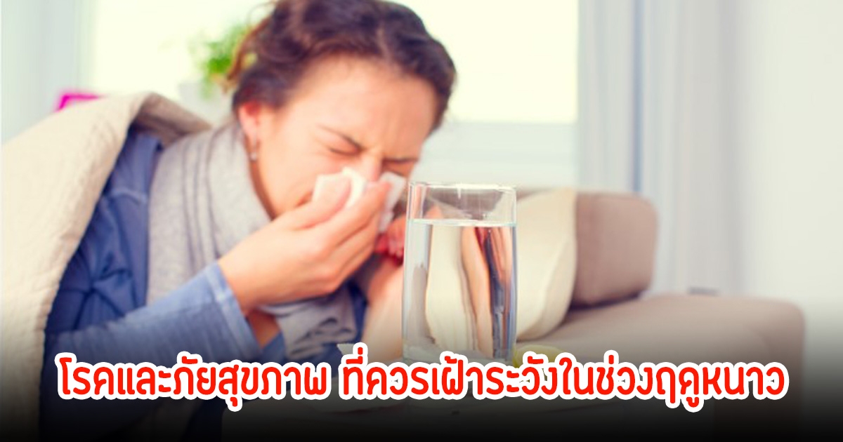 อย่าชะล่าใจ! โรคและภัยสุขภาพ ที่ควรเฝ้าระวังในช่วงฤดูหนาว