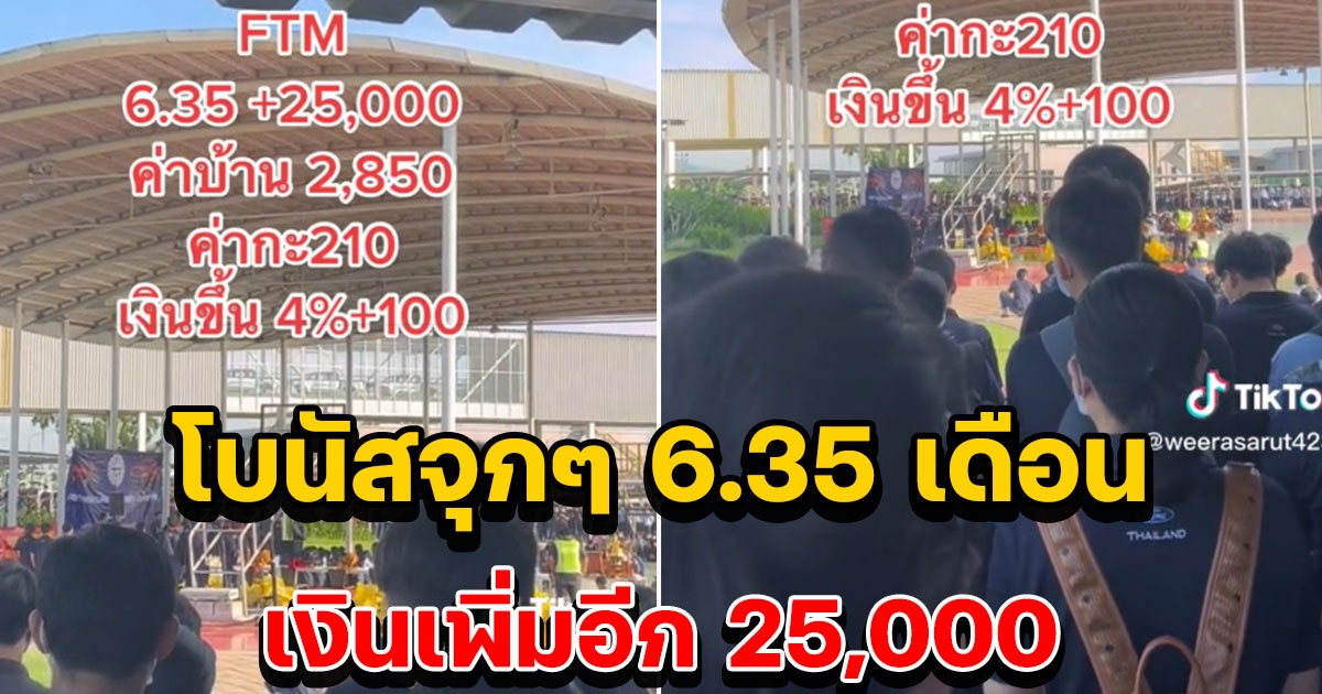 โรงงาน ฟอร์ด ประกาศโบนัสประจำปี 2565 ดุดัน ไม่เกรง ใจใครจริงๆ