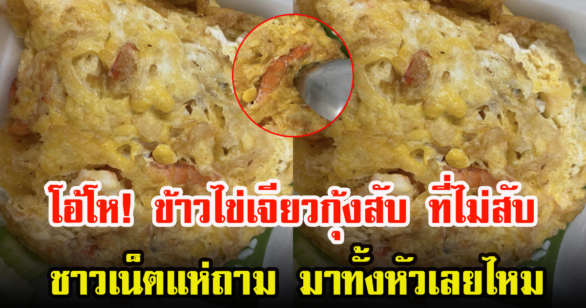 สั่งข้าวไข่เจียวกุ้งสับ ไม่สับไม่ว่า แต่แกะให้หน่อยก็ได้มั้ง