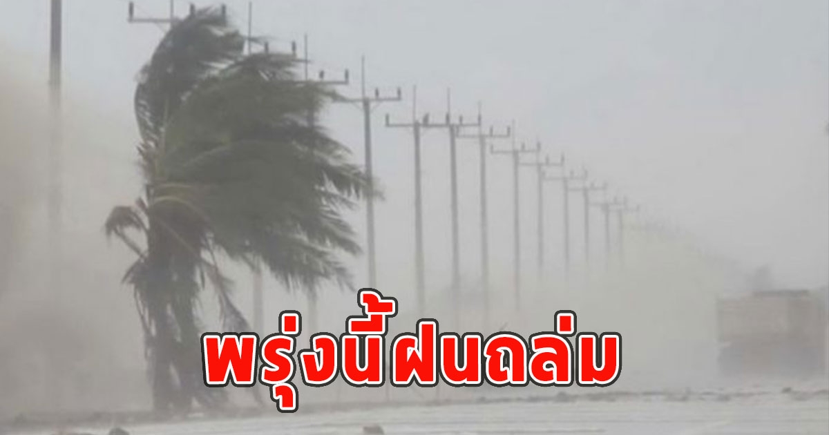 พรุ่งนี้ฝนถล่ม เตือนจังหวัดรับมือ