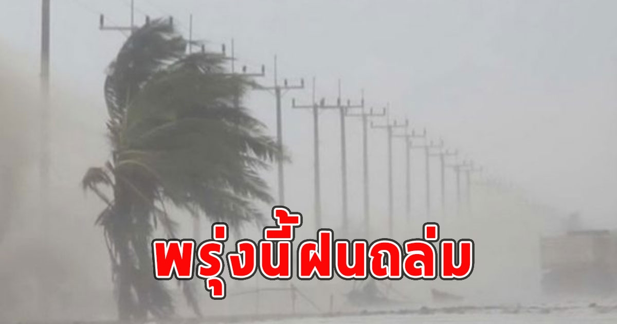 พรุ่งนี้ฝนถล่ม เตือนจังหวัดรับมือ