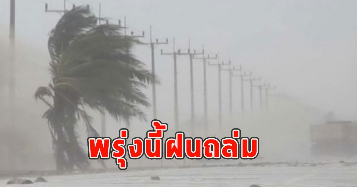 พรุ่งนี้ฝนถล่ม เตือนจังหวัดรับมือฝนฟ้าคะนอง