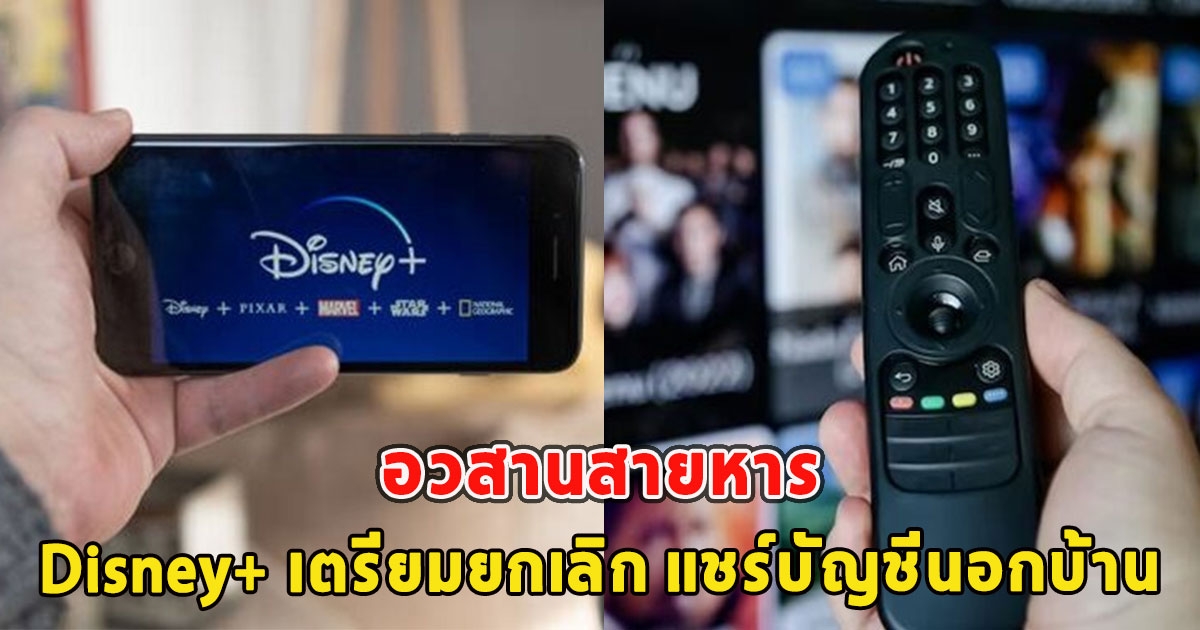 Disney+ เตรียมยกเลิก แชร์บัญชีนอกบ้าน อวสานสายหาร