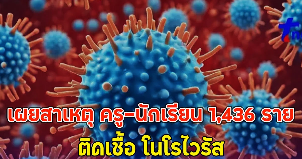 เผยสาเหตุ ครู-นักเรียน 1,436 ราย ติดเชื้อ โนโรไวรัส หลังงานกีฬาสีจังหวัดระยอง